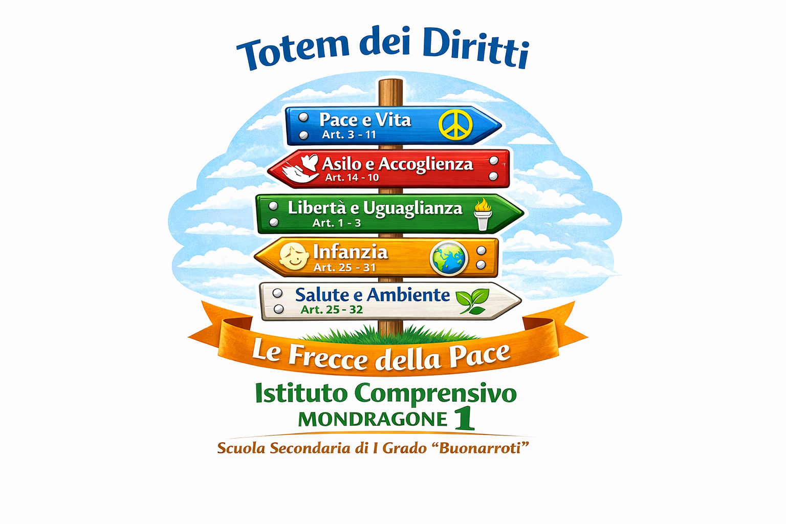 Totem dei Diritti – Le Frecce della Pace
