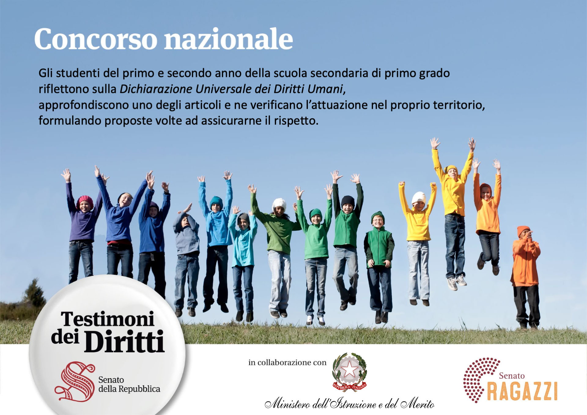 "Testimoni dei diritti" a. s. 2021-2022 - Premiazione dei vincitori, 24 marzo 2023