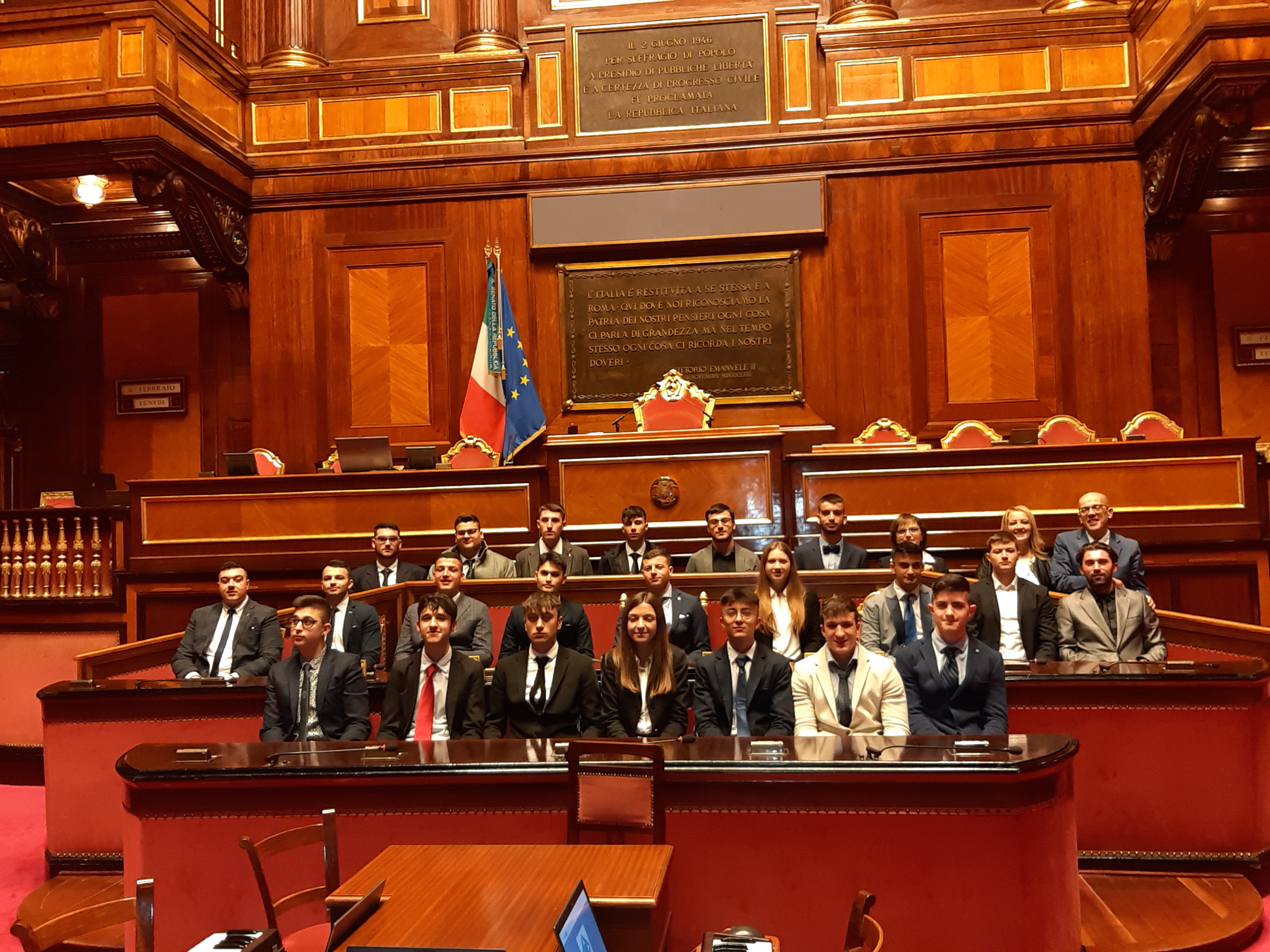 "Un giorno in Senato", premiati i ragazzi dell'IIS "Tiberio-Boccardi" di Termoli