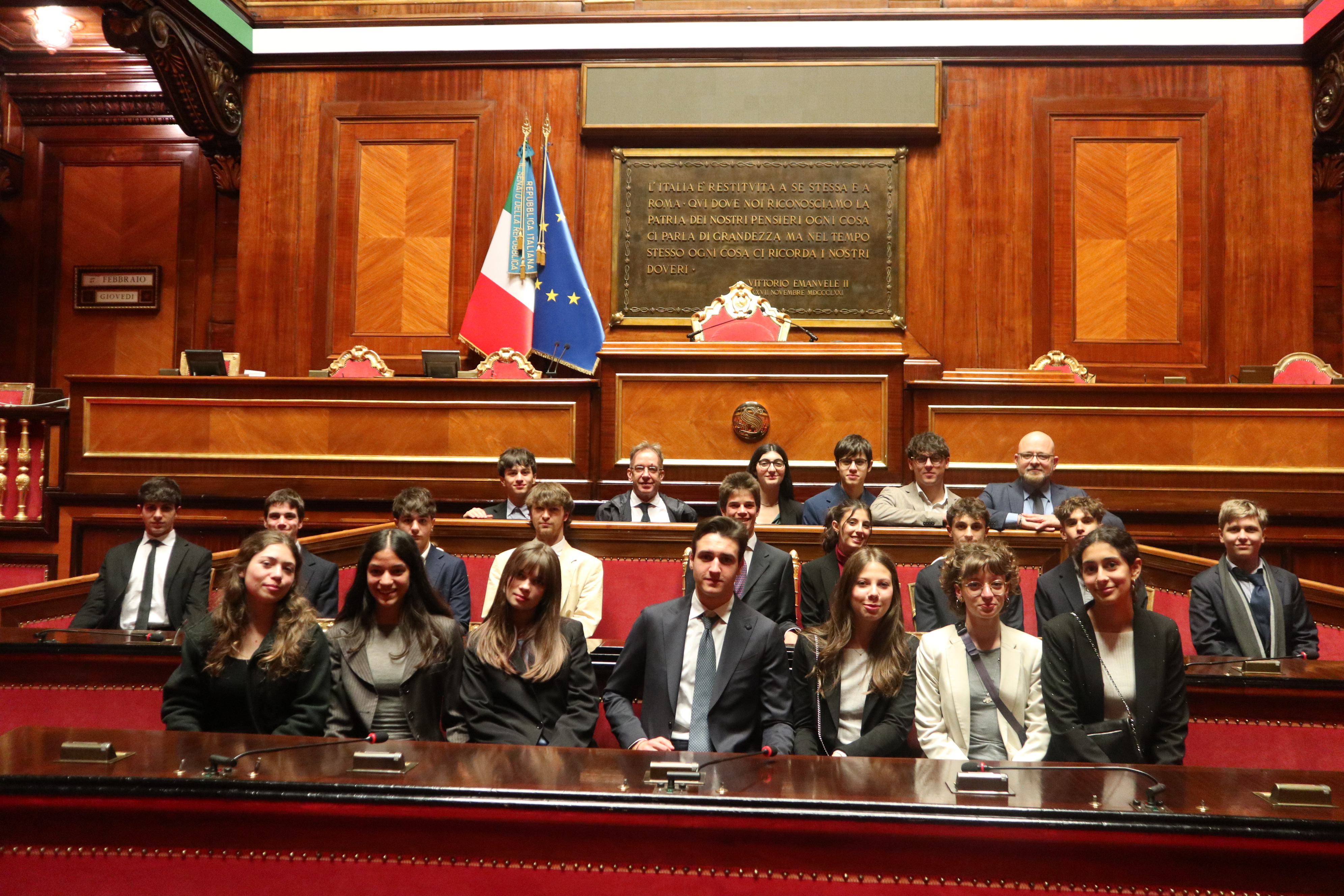 Un giorno in Senato, a. s. 2023-2024 - Liceo Giacomo Leopardi di Recanati (Macerata) e Liceo scientifico Augusto Righi di Roma - 3 e 4 marzo 2025